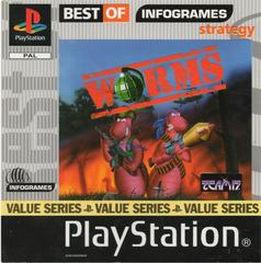 Worms (PS1) W/ Manual, Best Of Infogrames