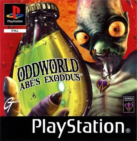 Oddworld: Abe's Exoddus (PS1) W/ Manual