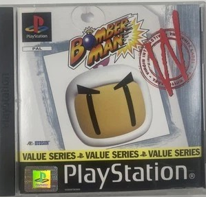Bomber Man (PS1) W/Manual, Boxed, White Label