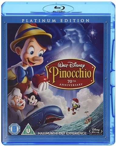 Pinocchio (U) 1940 BR+DVD