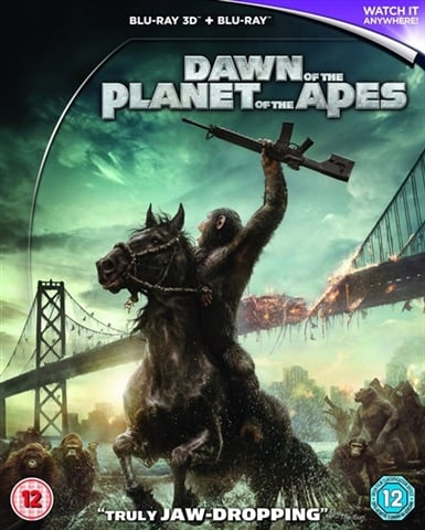 Dawn Of The Planet Of The Apes (12) 2014 Blu-ray+3D