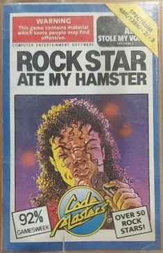 Rock Star Ate My Hamster (Spectrum 48k/128k/+2/+3 Cassette)