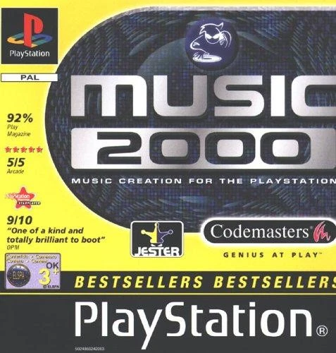 Music 2000 (PS1) W/Manual, Boxed, Bestsellers Series