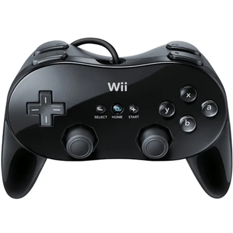Nintendo Wii Official Classic Controller Pro Black