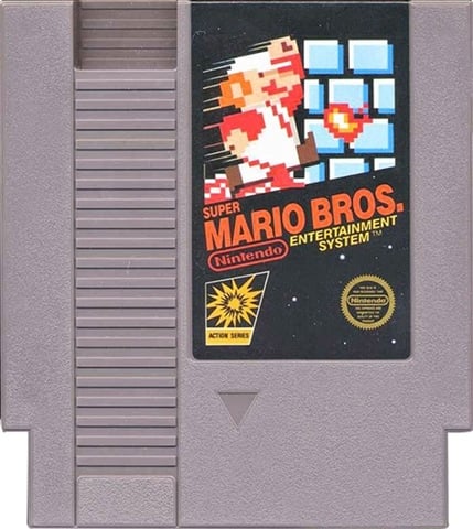 Super Mario Bros (NES) W/O Manual, Unboxed
