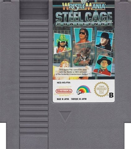 WWF Wrestle Mania: Steel Cage Challenge (NES) W/ Manual, Unboxed