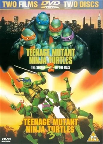 Teenage Mutant Ninja Turtles 2 & 3 (PG) 1993 2 Disc