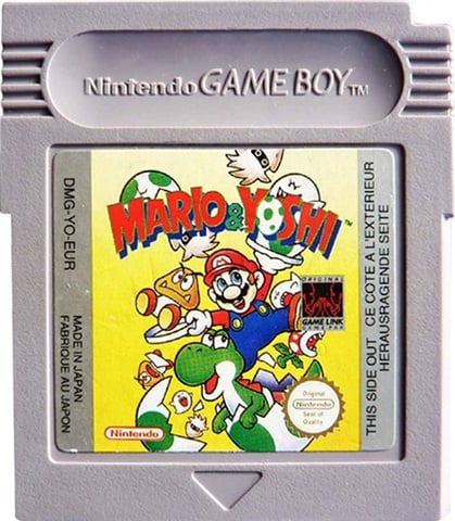 Mario & Yoshi (Game Boy) W/O Manual, Unboxed